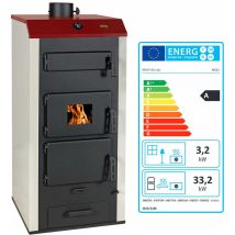 Prity - Riscaldamento Boiler Stufa a Legna Combustibile Solido Acqua NS32 31+9kw.