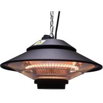 Tecno-air-system - Stufa Esterno Interno 1500 W Infrarossi Con Telecomando Lampada Pensile Alogena