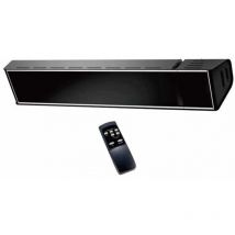 Sined - Riscaldatore Infrarossi Cristallo Nero Cm 13,9x11x74,2 Caldo Vetro Nero 2000