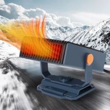 Riscaldatore per auto 12V 150W, ventola di raffreddamento e riscaldamento portatile 2 in 1, ventola per auto, sbrinatore e sbrinatore per parabrezza