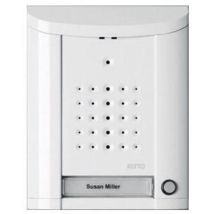Module de bouton d'appel blanc moderne extérieur – Alimentation électrique, Type d'interphone, Type de bâtiment, Type de contrôle, Type de câblage, 