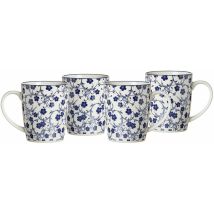 Ritzenhoff & Breker Tazza Di Caffè Set Di Royal Sakura, 4 Pezzi, 350 Ml, In Porcellana, Bianco E Blu
