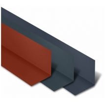 Yousteel - Rive Contre Mur 2100 mm Acier Laqué Coloris: Rouge Tuile ral 8012