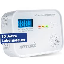 Rilevatore di monossido di carbonio Nemaxx con allarme acustico e visivo - Rilevatore di monossido di carbonio - Rilevatore di monossido di carbonio