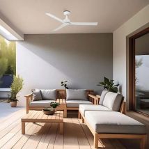 Ventyly - river Deckenventilator für den Außenbereich weißer Ø125 wifi