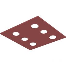River square 6X plafoniera monocolore opaco