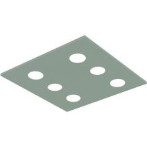 River square 6X plafoniera monocolore opaco
