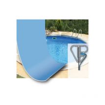San Marco - Rivestimento per piscina tonda da 500 cm h 120 cm Bianco 0,8 mm