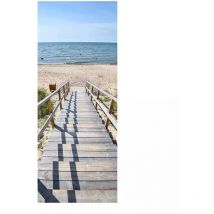 Rivestimento per porta in vinile fantasia 'sardegna', 210x83 cm