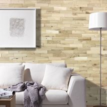 Woodwall - Rivestimiento Murale Di Legno Rovere Rustico Naturale Pannelli in Legno 200mm 1m²