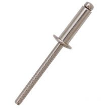 Rivet Acier InoxydableA4 316 Gris longueur 8mm diamètre 4.8mm ( Prix pour Sachet de 100 )
