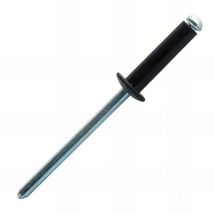 Rivets Standards Noir Tête Plate Aluminium/acier Abd Ø4,8x10mm - Boite De 250