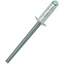 Rivet Aluminium Argent longueur 9.5mm diamètre 3.2mm ( Prix pour Sachet de 100 )