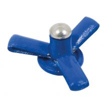 Equinoxe - Rivet Aluminium Pétale triform special plaques bleu 4 x 18 mm -100 pièces-S23910.100