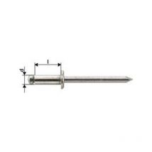 Rivet aveugle acier inoxydable A2 tête semi-bombée 5x10mm Gesipa (Par 1000)