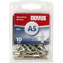 Novus 110026855 Rivet aveugle (Ø x L) 5 mm x 10 mm aluminium aluminium 30 pc(s)