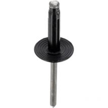 Rivet Expansé Tête Large Noir Ø 4,8 X 20,5 Mm Bouclier
