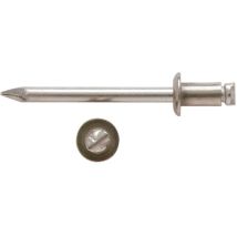 Rivet Inox – 4x8 – Matières, Longueur, Quantité par pack, Type de rivet – Bralo