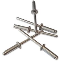 Rivets pop inox a2 aisi 304 ø 3 a 6 - dtail : 4 x 18 - sachet 250