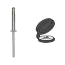 Rivets – 4508 – Rivets expansés 4 mm – 150 unités – Quincaillerie – Restagraf
