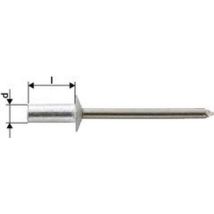 Rivetti Ciechi Cap Alluminio / Normale Acciaio Testa 4,0x8,0mm Semiovale Acciaio (a 1000)