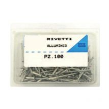Rivetti In Alluminio Confezione 100 Pezzi - Misura - 3,0 x 7