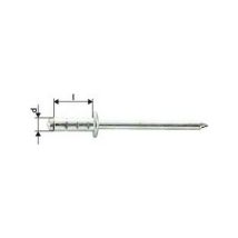 Rivetti Ciechi Multiserrage Acciaio / Acciaio Testa Semiovale 4X10Mmgesipa (a 1000)