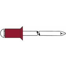 Gesipa – Rivetto blindato in nichel-rame 4,8 x 10 mm – Materiale gamba: rame nichel, Materiale mandrino: acciaio inox A2 – Angolo testa: 120°