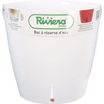 Riviera - Pot rond Eva New en plastique - ø 46 cm - 49 l - Blanc