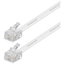 Trade Shop Maxtech modem RJ11 5M telefon-verlängerungskabel -