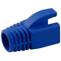 Tlily - RJ45 Cat7-Kappen, Cat6a-Netzwerk-Ethernet-Kabelanschluss, Cat 7-Stecker, Schutzkappen, Mantelfarbe, Buchsen-Außendurchmesser 7 mm (blau)