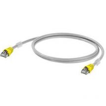 Câble de raccordement réseau informatique RJ45 (croisé) Weidmüller IE-C6FP8LD0050X40X40-Y 1312160050 cat 6a s/ftp 5.00