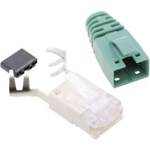Connectique Rj45 Cat 6 Bel Stewart Connectors Ss39gne Rj45 Mâle, Droit Pôle: 8p8c Vert 1 Pc(s) D13597