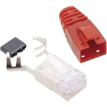 Connectique RJ45 cat 6 Bel Stewart Connectors SS39RTE RJ45 mâle, droit Pôle: 8P8C rouge 1 pc(s) D13903