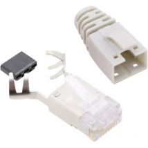 Connectique RJ45 cat 6 Bel Stewart Connectors SS39WSE RJ45 mâle, droit Pôle: 8P8C blanc 1 pc(s) D13969