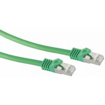 RJ45 Patchkabel s/ftp (pimf), m. CAT.7 Rohkabel, 20 m, grün