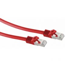 RJ45 Patchkabel s/ftp (pimf), m. CAT.7 Rohkabel, 30 m, rot