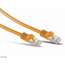 RJ45 Patchkabel s/ftp (pimf), m. CAT.7 Rohkabel, 0,5 m, orange