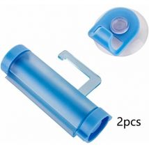Presse-dentifrice suspendu multifonctionnel, nettoyant pour le visage sous-marin à ventouse domestique, presse-dentifrice manuel bleu 2
