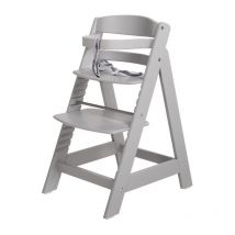 Chaise Haute Évolutive Sit Up iii en Bois Roba Réglable en Hauteur - Taupe