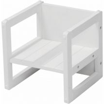 Roba - Sgabello per Bambini in Stile Rustico - dai 2 Anni in Su - 3 Livelli di Seduta - Poltroncina in Legno - Multifunzionale - Legno Naturale