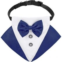 Robe de mariée avec nœud papillon pour chien