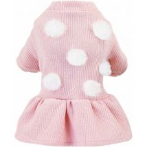 Robe pull pour chien pour petits chiens(Rose,M) Fei Yu
