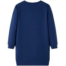 Robe sweatshirt pour enfants bleu marine 116