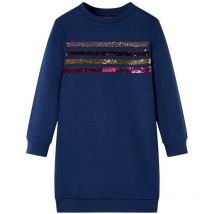 Robe sweatshirt pour enfants bleu marine 104 Vidaxl 251640