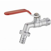 Noyon&thiebault - Robinet de jardin 1/4 de tour avec raccord au nez Mâle 15x21 - Mâle 20x27 - Ø15