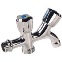 Robinet Machine À Laver+puisage En Ligne Mâle 1/2' - Mâle 3/4'