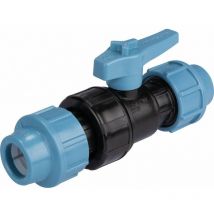 Vanne pvc pour tuyau polyéthylène 20mm