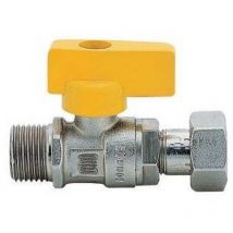 Robinet à bille pour gaz mâle droit