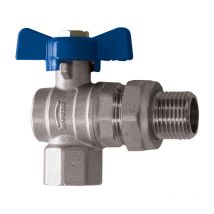Invena - 3/4' Robinet à boisseau sphérique passage d'eau standard papillon femelle x mâle